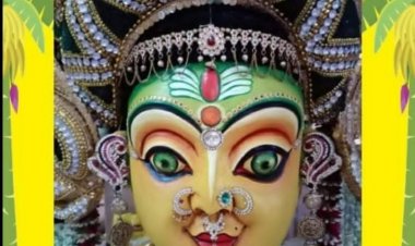श्री श्री श्री शोलापुरी माता का आगमन, निकला भव्य शोभायात्रा