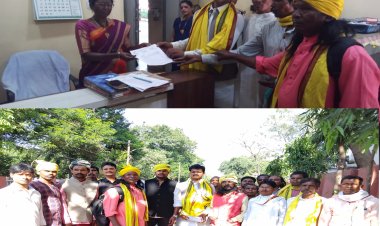 वन अधिकार पट्टा के अभाव में गोगपा व ग्रामीण आदिवासी समुदाय ने राज्यपाल को सौंपा ज्ञापन की मांग।