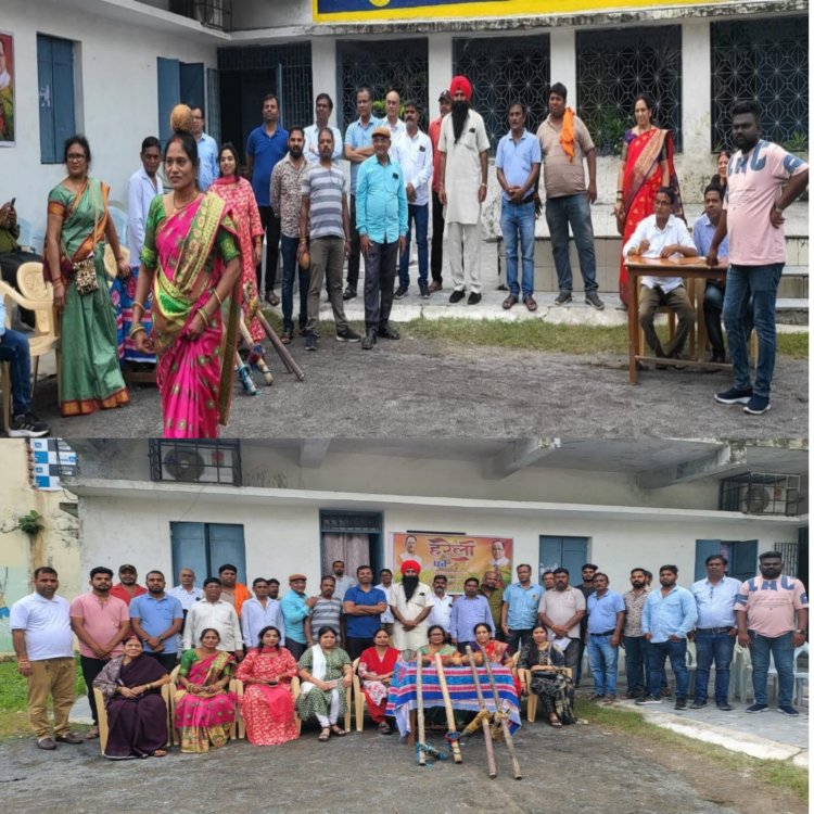 बिलासपुर भाजपा पश्चिमी मंडल में हरेली पर्व धूमधाम से मनाया गया