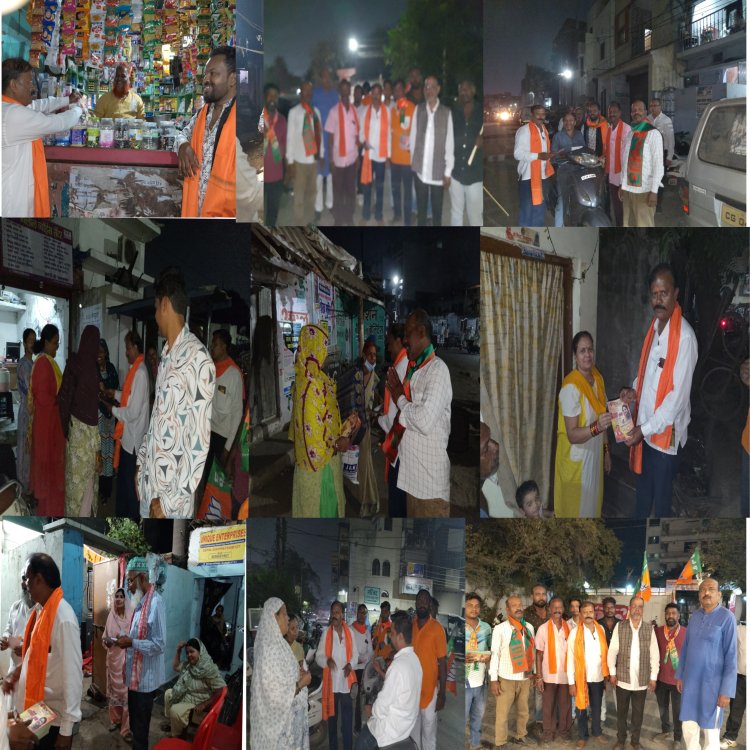 जनसंपर्क यात्रा जारी घनश्याम रक्सेल उर्फ बल्लू भाई को मिल रहा जनसमर्थन ,