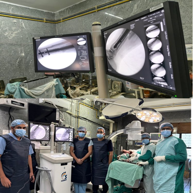 सिम्स में C-ARM मशीन से पहला ऑपरेशन, आम मरीजों को निजी अस्पताल या रायपुर नहीं भटकना पड़ेगा अब जटिल