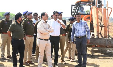रहंगी में मुख्यमंत्री के आगमन की तैयारियां तेज  *कलेक्टर-एसएसपी ने किया स्थल निरीक्षण